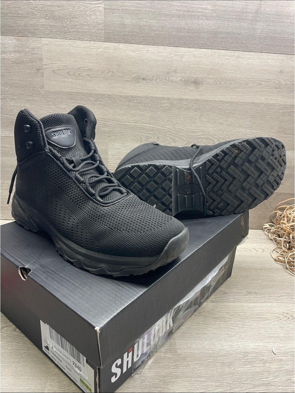 Men’s All-Black Lightweight Tactical Boots #1324